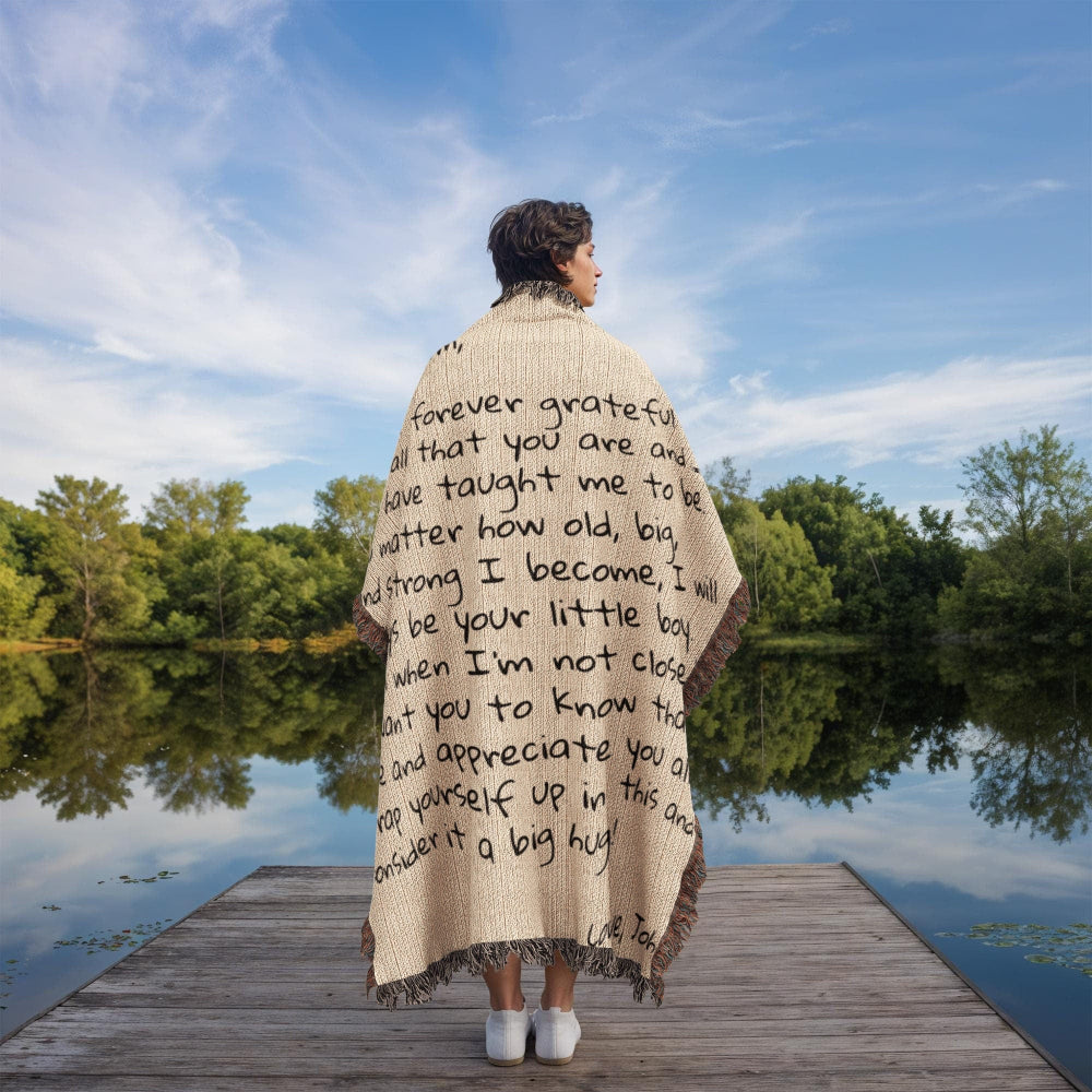Dear Mom - From Son - Personalized Woven Blanket - SS361