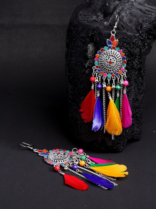 Torals Boho-Chic Feather Earrings