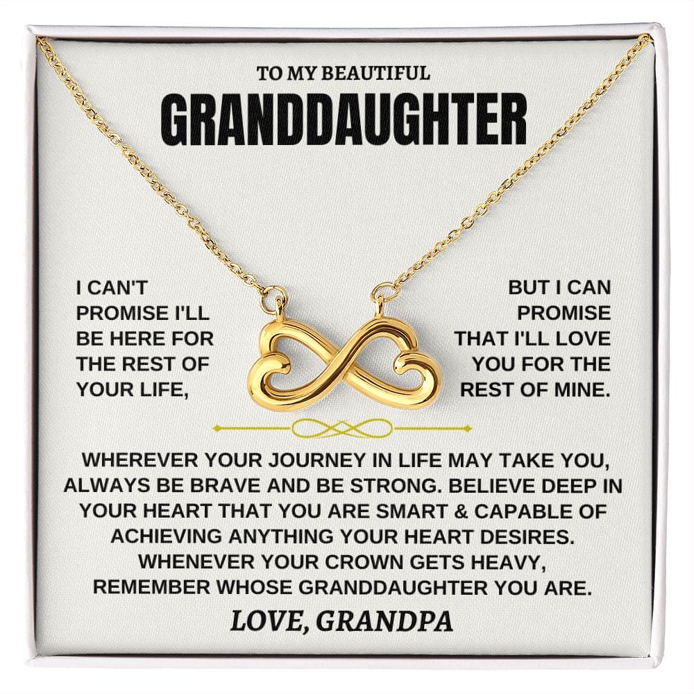 [ALMOST SOLD OUT] To My Granddaughter - Personalized Infinity Hearts Gift Set - SS117