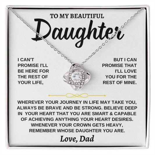 To My Beautiful Daughter - Love Knot Gift Set - SS117DLK