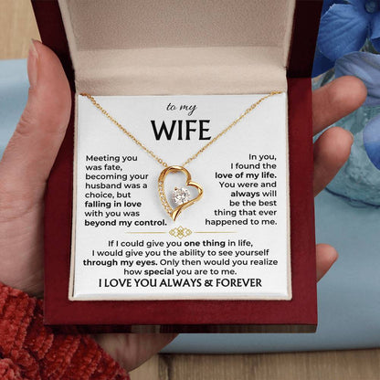 To My Wife - Forever Love Necklace Gift Set - SS568