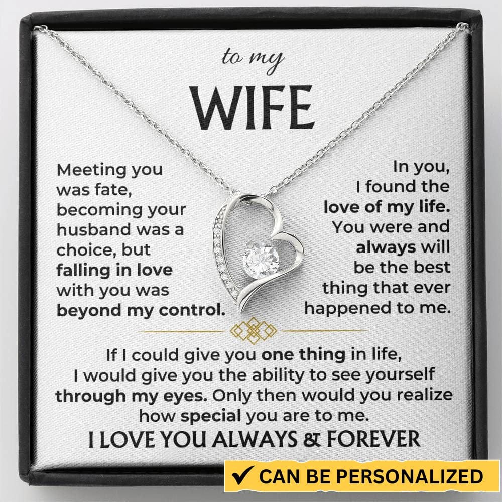 To My Wife - Forever Love Necklace Gift Set - SS568