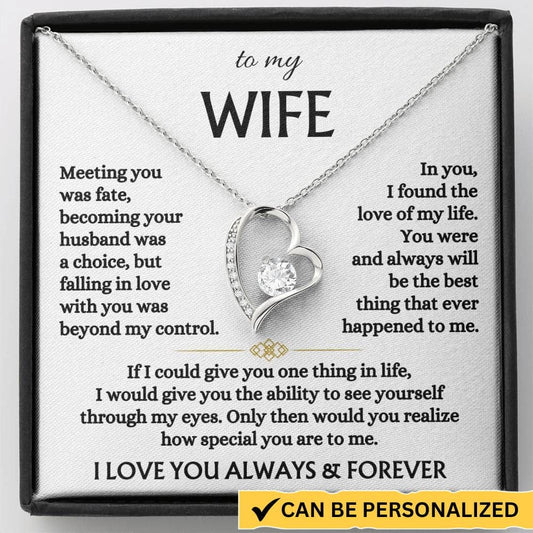 To My Wife - Forever Love Necklace Gift Set - SS568V3